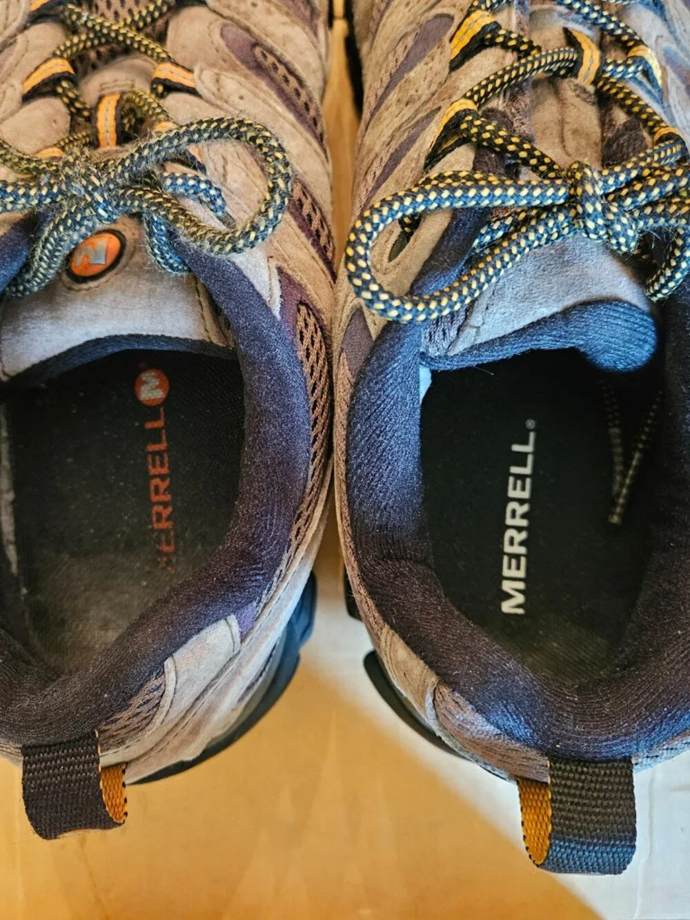Merrell Mens Hiking Shoes Mismatched Pair 12 12.5 Vibram Trail